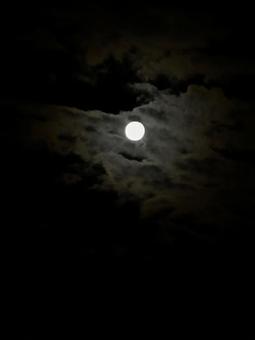 スーパームーンの写真