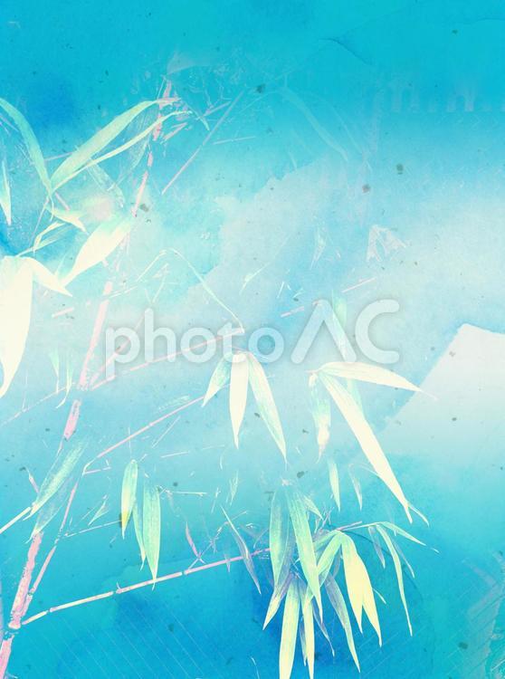 AC和紙笹 竹,笹,和紙の写真素材