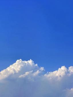 夏空 夏空 夏空,雲,白の写真素材