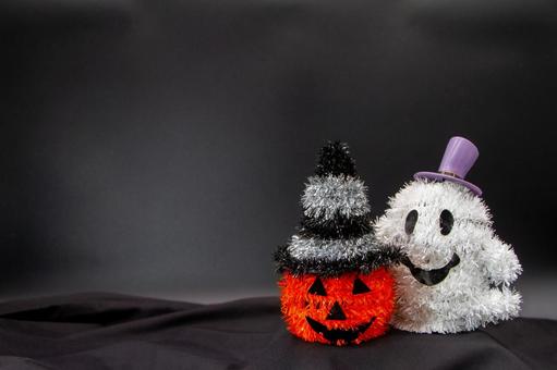 ジャックオランタンとお化けの人形 ジャックオランタンとお化けの人形 ハロウィン,ジャックオランタン,お化けの写真素材