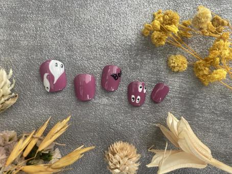 フットネイル halloweennails,ネイルチップ,ネイルアートの写真素材