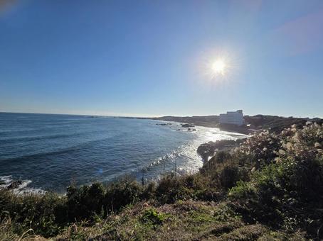 犬吠埼 犬吠埼,海,太平洋の写真素材