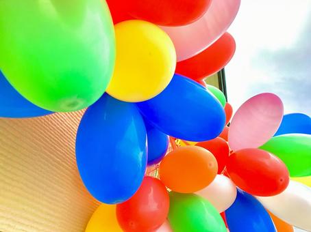 風船 風船,カラフル,バルーンの写真素材