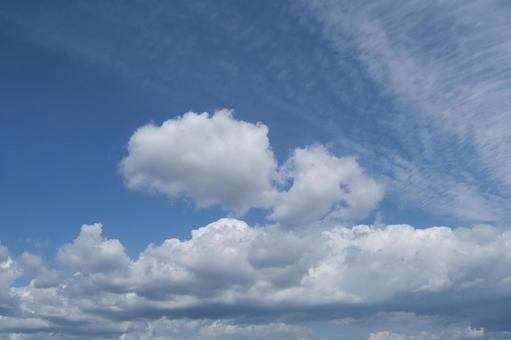 青空と雲 青空と雲の写真