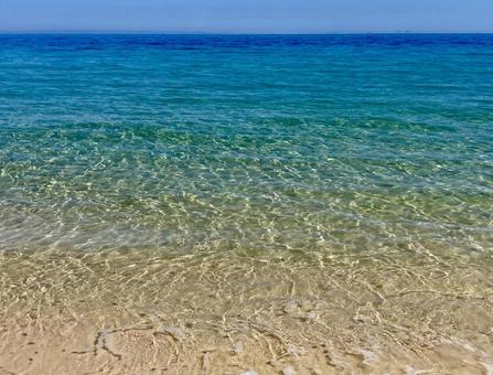 モートン島の海 オーストラリア,海,青空の写真素材