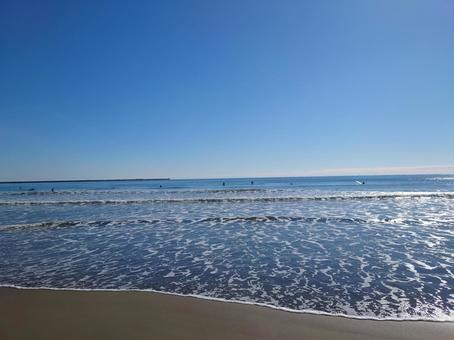 さざ波 海,波,波打ち際の写真素材