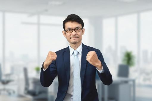 にこやかなビジネスマン ビジネスマン,男性,ビジネスパーソンの写真素材