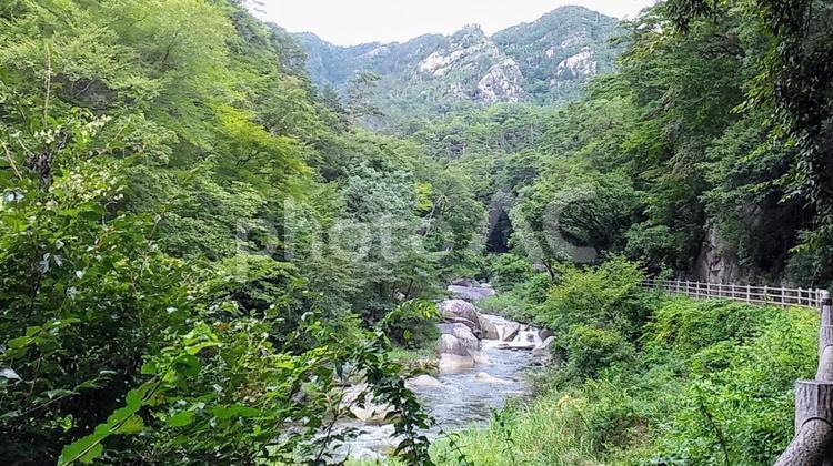 昇仙峡の川と山 昇仙峡,風景,川の写真素材