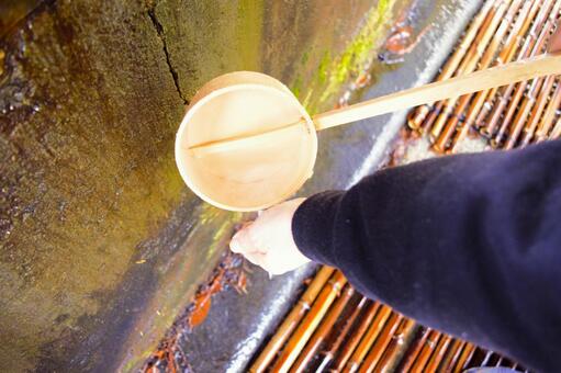 手水 手水,水盤舎,神社の写真素材