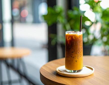 夏のカフェで休憩 夏のカフェで休憩の写真