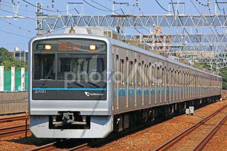 小田急線を走行する車両 小田急電鉄,小田急線,小田原線の写真素材