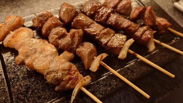 焼き鳥盛り合わせ 焼き鳥盛り合わせの写真