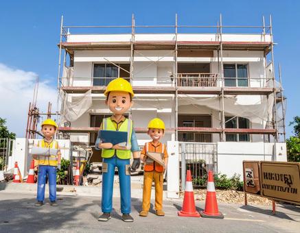 工事現場 工事現場の写真