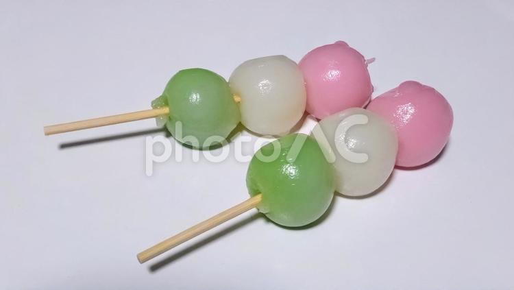 複数の三色だんご だんご,団子,和菓子の写真素材