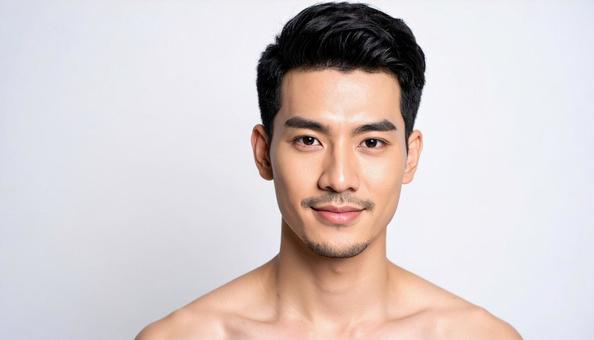 微笑む若いアジア系男性のポートレート 微笑む若いアジア系男性のポートレートの写真