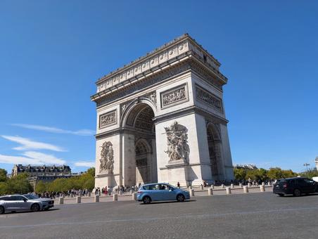 凱旋門 凱旋門,パリ,フランスの写真素材