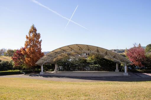半田運動公園 野外ステージ 半田運動公園,野外ステージ,公園の写真素材