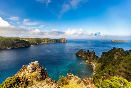 小笠原諸島・父島 長崎展望台から望む絶景 小笠原諸島・父島 長崎展望台から望む絶景 の写真