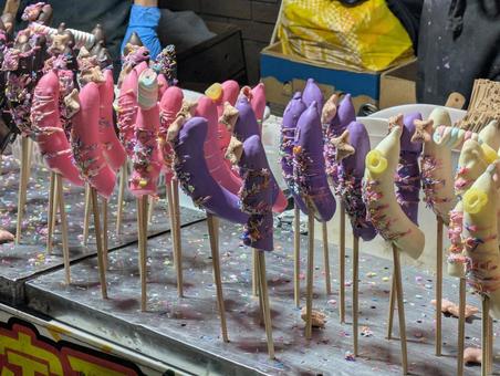 チョコバナナ チョコバナナ,食べ物,スイーツの写真素材