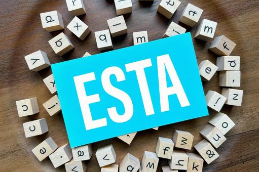 ESTAとアルファベット ESTAとアルファベット esta,esta申請,エスタの写真素材
