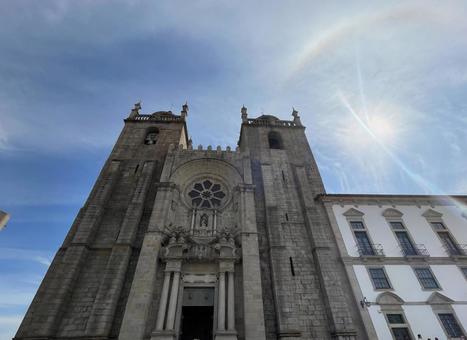 ポルト大聖堂 ポルト大聖堂 ポルト,ポルトガル,世界遺産の写真素材