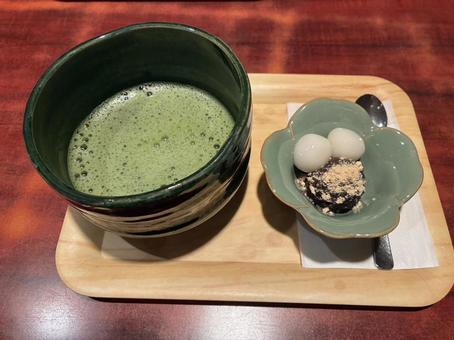 抹茶＠白玉100 抹茶,白玉,お茶の写真素材