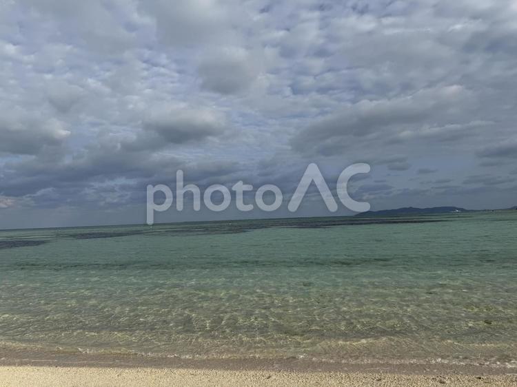 沖縄の海と空 海,空,沖縄の写真素材