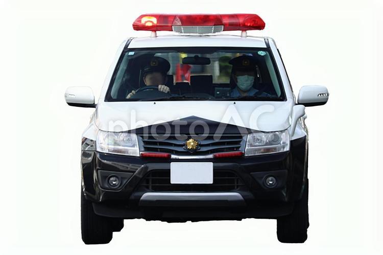 パトロールカー03 パトロールカー,パトカー,警察の写真素材