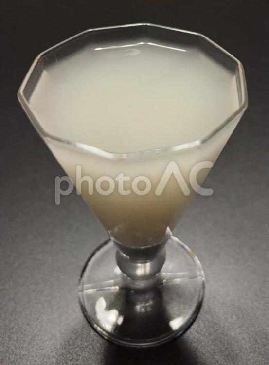 日本酒にごり酒北あきたのグラス 日本酒,にごり酒,北あきたの写真素材