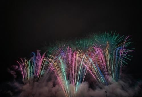 沼田花火大会 沼田花火大会 沼田花火大会,花火,fireworksの写真素材