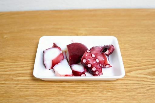 茹でタコパック(引き) 茹でタコパック(引き)の写真