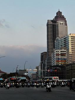 夕暮れ 夕暮れ 海外,台湾,夕暮れの写真素材
