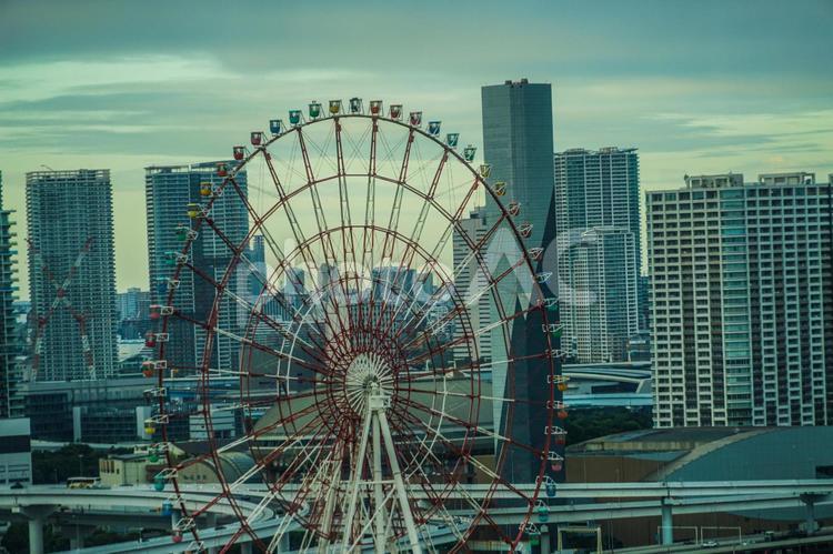 テレコムセンターから見える東京の街並み 東京,街並み,お台場の写真素材