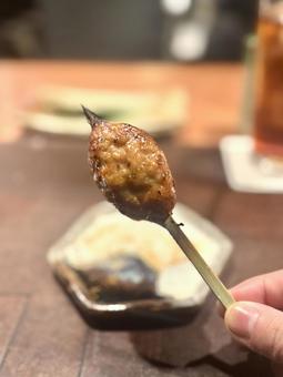 つくね つくね,焼き鳥,やきとりの写真素材