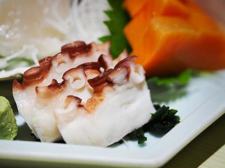 Octopus sashimi, JPG Octopus sashimi, JPG