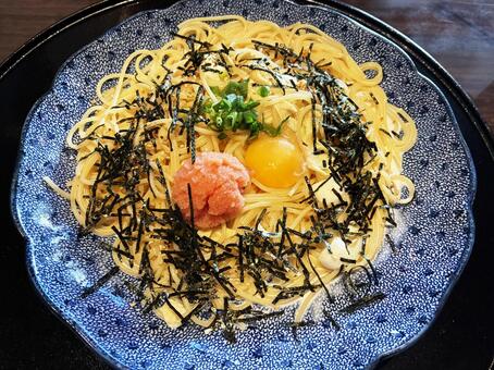 たらこクリームパスタ たらこ,クリーム,パスタの写真素材