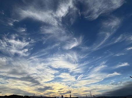 夕方の空 夕方の空の写真