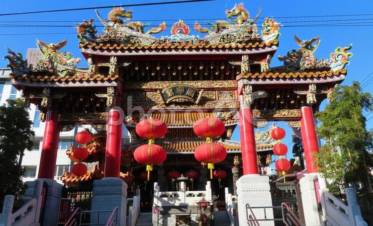 横浜中華街、関帝廟 横浜中華街,関帝廟,中華街の写真素材