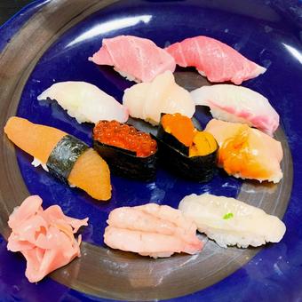 握り寿司 握り寿司 鮨,和食,寿司屋の写真素材