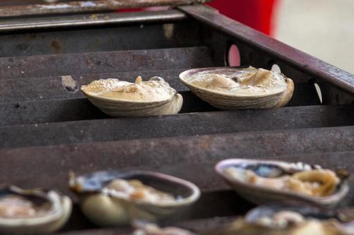 焼き大あさり4（田原市） 大あさり,貝,食材の写真素材