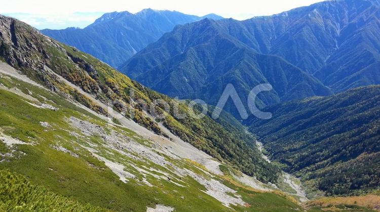 日本　山梨　仙丈ケ岳 日本,山梨,仙丈ケ岳の写真素材