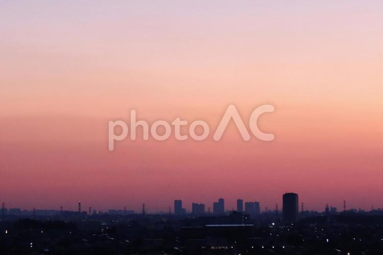 朝焼け　日の出　dawn  朝焼け,夜明け,朝焼け雲の写真素材