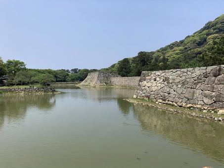 萩城2 萩城,指月城,重要文化財の写真素材