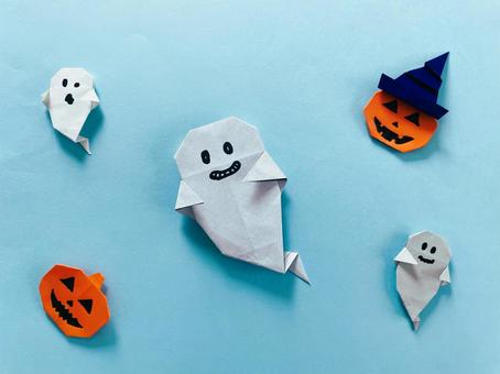 ジャックオーランタン(ハロウィン)25 ジャックオーランタン(ハロウィン)25 ハロウィン,ゴースト,白の写真素材