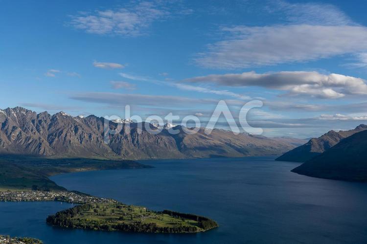 クイーンズタウン クイーンズタウン,queenstown,ニュージーランドの写真素材