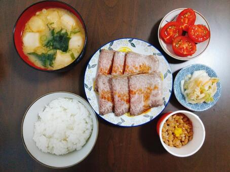 ローストビーフ定食 ローストビーフ,ランチ,おいしいの写真素材