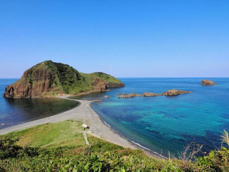 Photo, sado island, niigata prefecture, sea, 