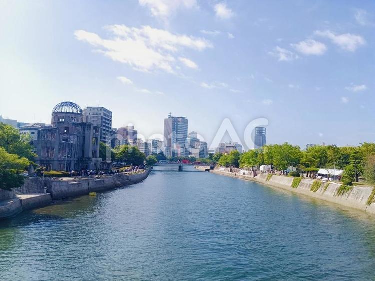 80年目を迎えた原爆ドーム 原爆ドーム,平和公園,広島の写真素材