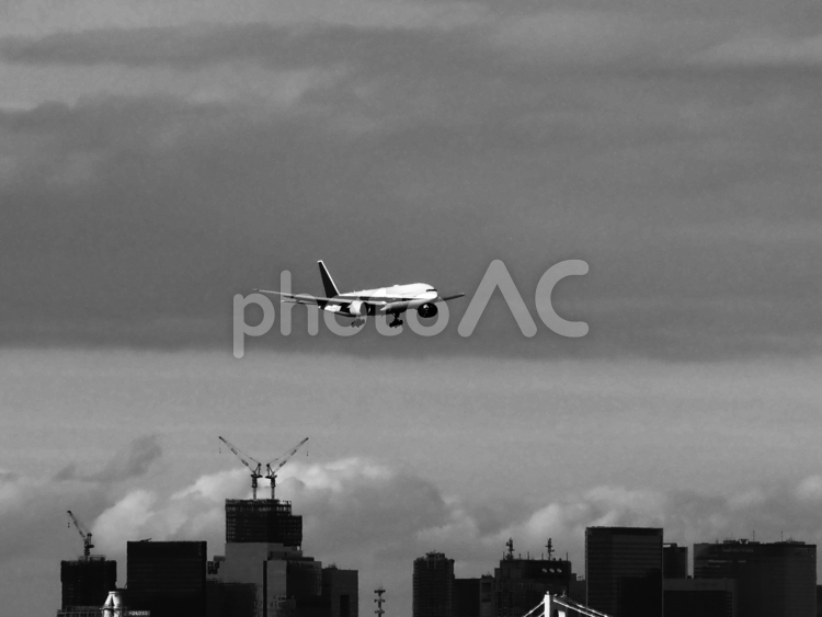 羽田空港の飛行機 飛行機,旅客機,羽田空港の写真素材