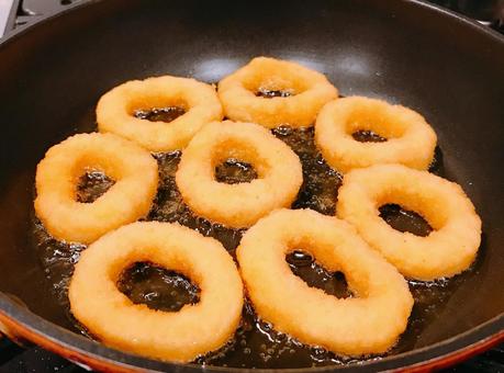 チキンリング チキンリング チキンリング,チキン,リングの写真素材